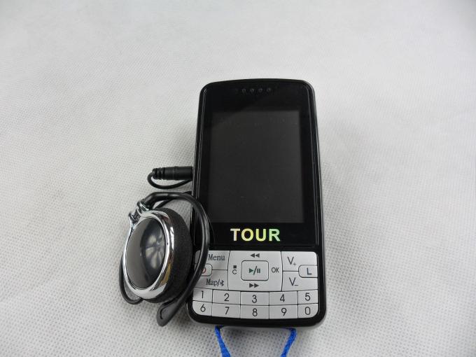 automatisches System des Reiseführer-007B mit LCD-Bildschirm, schwarzes Reiseführer-Mikrofon-System